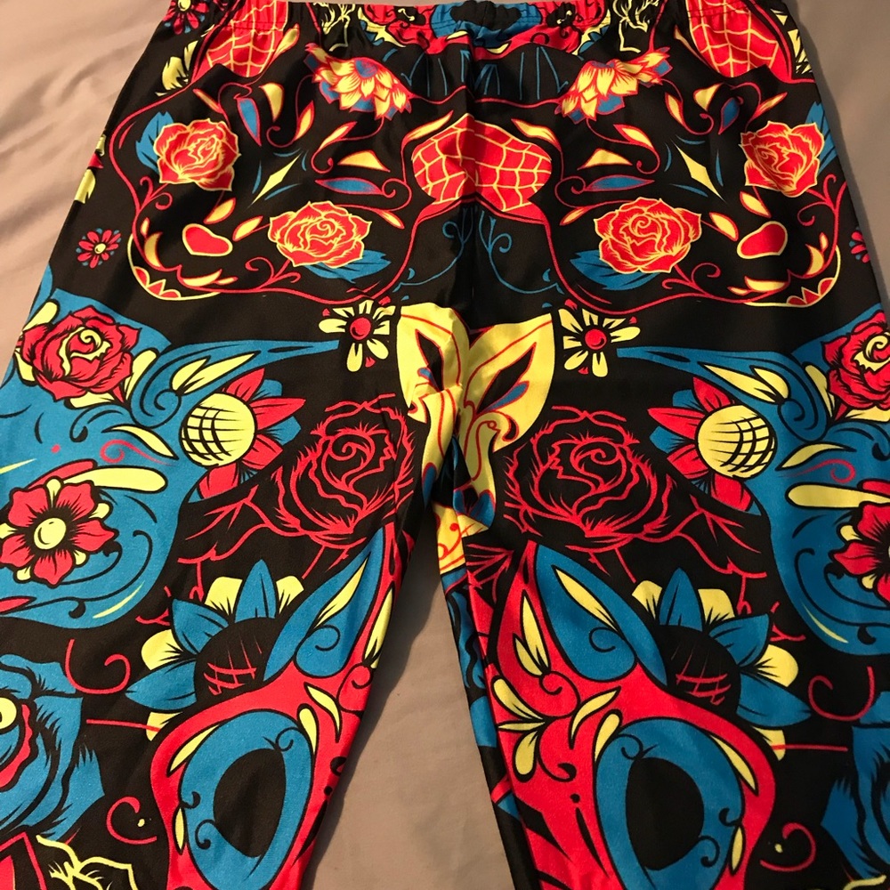 NWT Skull Diamond 💎😻💀Cat Soft Leggings 鹿 - Picture 3 of 7